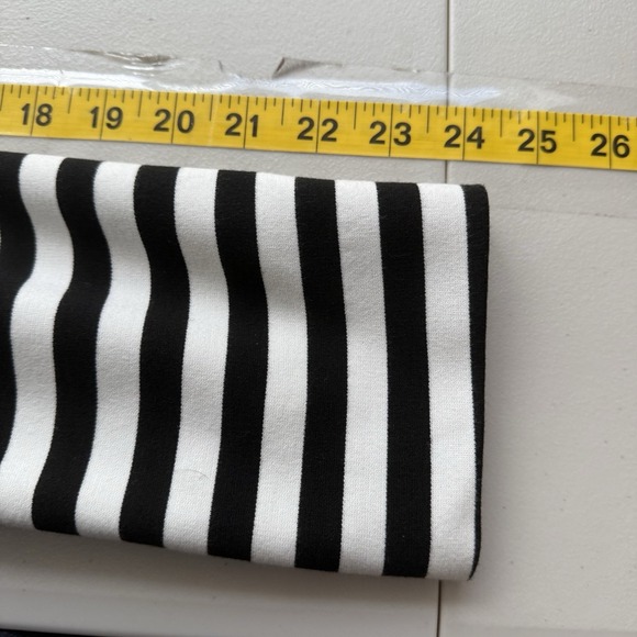 Express Blazer Womens M Ponte Knit Striped Jacket 1 Button Office Career NWT - Picture 11 of 12